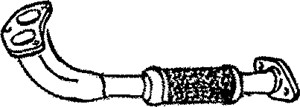 Flexrör, avgassystem, Fram, TOYOTA CARINA E VI, CARINA E Sedan VI, 17410-16850, 17410-1A430