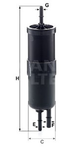 Bränslefilter, ALPINA,BMW,MINI,ROLLS-ROYCE, 16 12 7 221 846.9, 16 12 7 233 840, 16 12 7 451 424, 7451424