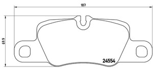Bromsbeläggsats, Bakaxel, Framaxel, PORSCHE PANAMERA, PANAMERA Sport Turismo, 97035194905, 97035294902, 97035294903, 97035294904, 970352