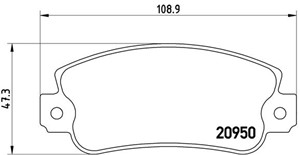 Bromsbeläggsats, FIAT,LANCIA,SEAT, 0000000792589, 0000000793325, 0000071770983, 71770983, 792589, 793325