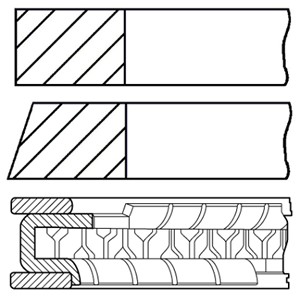 Kolvringar, kit, SEAT,SKODA,VW, 036198151K