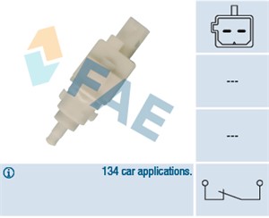 Bromsljuskontakt, ALFA ROMEO,CITROËN,FIAT,LANCIA,PEUGEOT, 4534.39, 4534.45, 4534.49, 46742974, 51713873, 60801959, 60816507, 6385000272,
