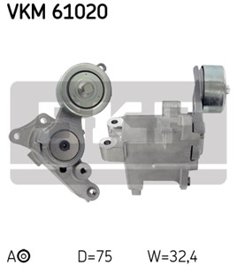 Spännrulle, flerspårsrem, Mitt, TOYOTA, 16620-0L020, 16620-30020, 16620-30030, 16620-30031