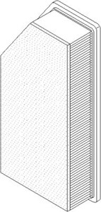 Luftfilter, CITROËN C5 III, C5 Break III, C6, PEUGEOT 407, 407 SW, 1444 QA, 1444 QK, 1444 WL