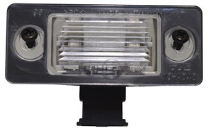 Belysning, registreringsskylt, Tvåsidig, SKODA FABIA I, FABIA II, FABIA Combi I, FABIA Praktik I, FABIA Sedan I, YETI, 6Y0943021A, 6Y094