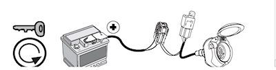 Kabel laddström pin 10