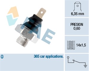 Varningsswitch, oljetryck, ABARTH,ALFA ROMEO,FIAT,LADA,LANCIA,PEUGEOT,SEAT, 1131.12, 1450185, 2101-38100600, 3896007, 3901430, 3911925,