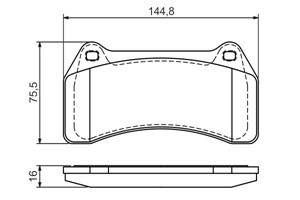 Bromsbeläggsats, Framaxel, JAGUAR S-TYPE II, XJ, XK Cabriolet II, 2C2 24018, C2C 11648, C2C 2018, C2C 24018, C2C 8365