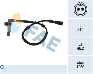 ABS-givare, Sensor, hjulvarvtal, Bakaxel höger, RENAULT, 77 00 834 762
