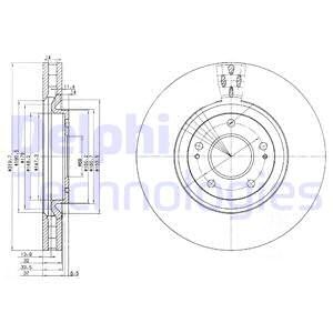 Bromsskiva, Framaxel, MITSUBISHI LANCER VI, LANCER VII, 4615A031, MR370723
