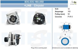 Generator, CHRYSLER VOYAGER IV, 04868429AB, 04868429AC, 04868429AD, 4868429AB, 4868429AC, 4868429AD, RX868429AC, RX868429AD
