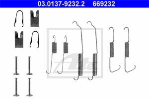 Tillbehörssats, bromsbackar, Bakaxel, MERCEDES-BENZ A-KLASS [W168], 168 421 00 90, A 168 421 00 90