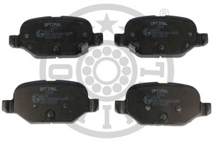 Bromsbeläggsats, Bakaxel, FIAT PANDA, 77366388, 77366453