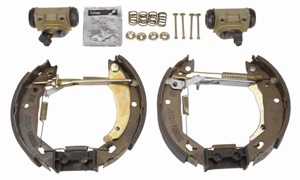Bromsbackar, sats, Bakaxel, RENAULT CLIO I, CLIO Skåp/halvkombi I, SUPER 5, SUPER 5 Skåp/halvkombi, 77 01 203 340, 77 01 203 470, 77 01