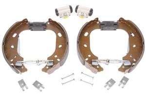 Bromsbackar, sats, Bakaxel, OPEL ASTRA H, 1605224, 93195331