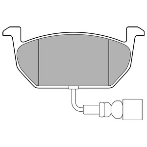 Bromsbeläggsats, AUDI,SEAT,SKODA,VW, 5Q0 698 151C, 5Q0698151C, JZW698151AS