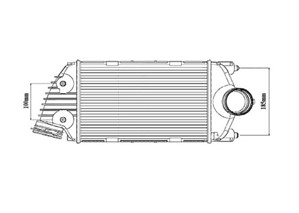 Intercooler, Höger, PORSCHE 911, 911 Cabriolet, 1180N8, 99711064070, A628 320 10 89