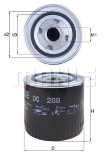 Oljefilter, CADILLAC,CHRYSLER,DODGE,FORD,FORD USA,JEEP,MAZDA,MG,ROVER, 00K04884899AC, 04884899AB, 04884899AC, 3322581, 3652061, 3904728,