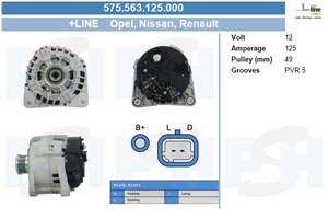 Generator, DACIA,NISSAN,OPEL,RENAULT,VAUXHALL,VOLVO, 2310000Q0B, 2310000Q1A, 2310000QAL, 2310000QAU, 2310000QBD, 2310000QBG, 2310000QOB,