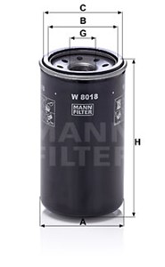Oljefilter, ISUZU D-MAX I, D-MAX Flak/chassi I, 8973587200