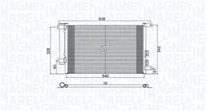 Kondensor, klimatanläggning, ALFA ROMEO 147, 156, 156 Sportwagon, GT, 46814850, 50506520, 50506568, 60668109, 60679629, 60694667