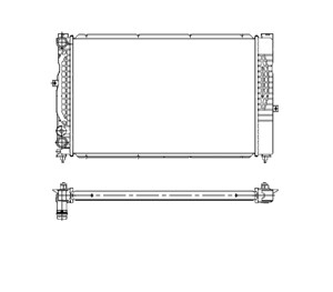 Kylare, motorkylning, AUDI,SKODA,VW, 4B0121251G, 8D0121251AC, 8D0121251AJ, 8D0121251AL, 8D0121251AT, 8D0121251BA, 8D0121251BH, 8D0121251