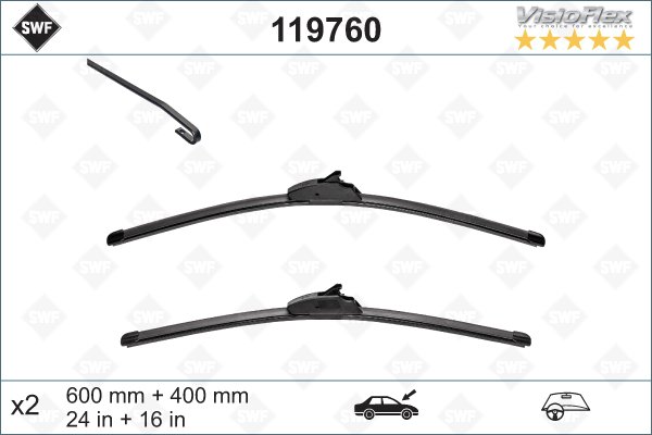 Flatbladesats 600/400