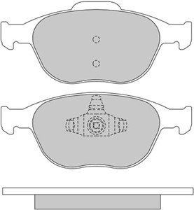 Bromsbeläggsats, Framaxel, FORD, 2M5V-2K021-AA, 2M5Z-2001-AB, 4346371, 4387361, 4427737