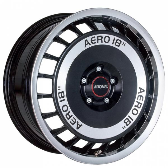 Ronal R50 Aero Black Polished 7,5/16 4/100 ET38 B68