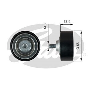 Styrrulle, drivrem, MINI,TOYOTA, 11287823380, 16630WA010