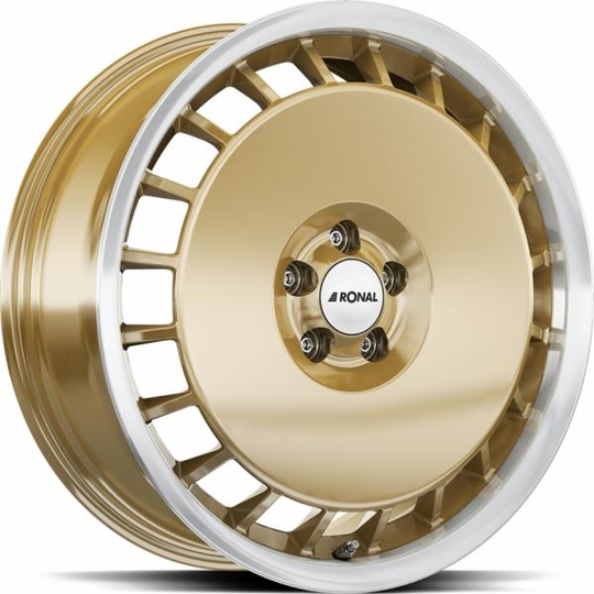 Ronal R50 Aero Racing Gold Rim Lip Cut 7,5/16 5/100 ET38 B68