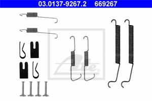 Tillbehörssats, bromsbackar, Bakaxel, CITROËN C2, C2 ENTERPRISE, C3 I, C3 Pluriel, PEUGEOT 1007, 4308 63
