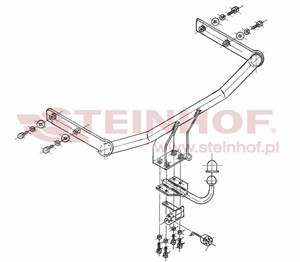 Dragkrok, Standard, SKODA FABIA Combi I, FABIA Combi II, FABIA Sedan I
