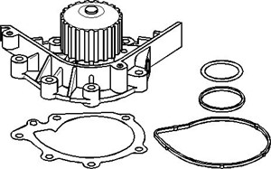 Vattenpump, CITROËN,FIAT,LANCIA,PEUGEOT, 1201 F4, 1201 F5, 1201 G4, 1201 J1, 1201 J2, 1609417480, 9640601280, 9654531880, 9655043180, 96