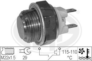 Temperaturswitch, kylarfläkt, LAND ROVER,MERCEDES-BENZ,SAAB, 002 545 79 34, 40 86 724, 85 72 331, 95 26 526, 95 52 878, A 002 545 79 34,