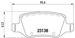 Bromsbeläggsats, MERCEDES-BENZ A-KLASS [W169], B-KLASS Sports Tourer [W245], 1694200420, 1694201120, 1694201420, 1694201720, A1694200420