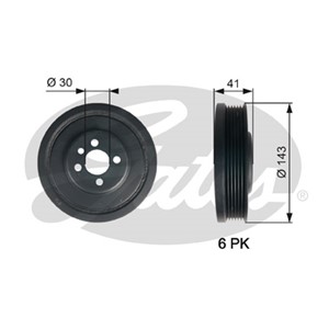 Remskiva, vevaxel, AUDI,SEAT,SKODA,VW, 038 105 243 E, 03G 105 243 C, 03G 105 243, 04L 105 243, 1315782, 3M216B320AA, 68001304AA, K680013