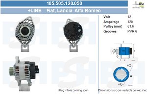 Generator, ALFA ROMEO,FIAT,LANCIA, 46447117, 46748343, 46748353, 46809068, 60815944, 60816954, 60816984, 71721512, 71724056