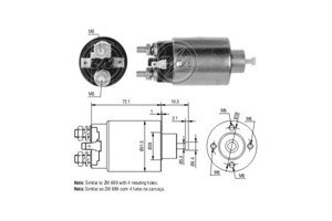 Magnetswitch, startmotor