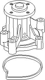 Vattenpump, MERCEDES-BENZ A-KLASS [W168], VANEO [414], 166 200 03 20, 166 200 04 20, 166 200 05 20, 166 200 07 20, A166 200 03 20, A166