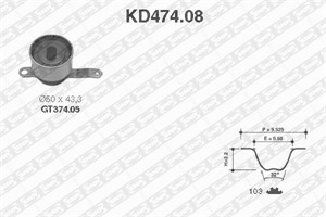 Kamremskit, HONDA CIVIC Aerodeck VI, CIVIC Fastback VI, CIVIC Hatchback VI, CIVIC Sedan VI, 14400-P08-004, 14400-P1G-E01, 14400-P2A-004,