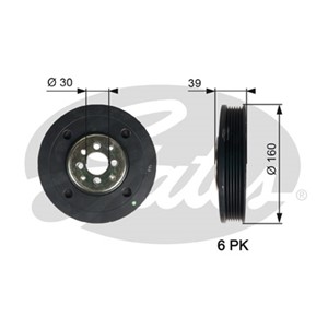 Remskiva, vevaxel, AUDI,FORD,SEAT,VW, 028105243G, 028105243H, 028105243K, 028105243R, 028105243T, 1069593, 1100674, 1669807, 7198528, 95