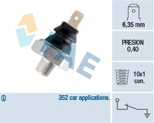 Varningsswitch, oljetryck, ALFA ROMEO,AUDI,BMW,FORD,PORSCHE,ROVER,SKODA,TOYOTA,VOLVO,VW, 000 545 43 17, 021 919 081 A, 021 919 081 B, 02