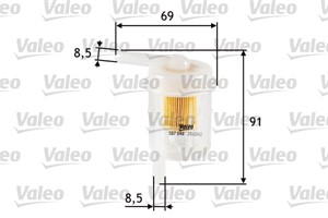 Bränslefilter, HYUNDAI,ISUZU,MITSUBISHI, 1640025900, 1640068201, 1640076201, 16400AW001A, 16400C6400, 16400E5200, 16403E5200, 16419N3411