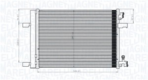 Kondensor, klimatanläggning, CHEVROLET,OPEL,VAUXHALL, 51785227, 51831829, 59116447