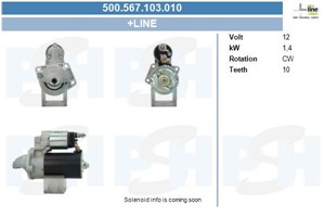Startmotor, ALFA ROMEO MITO, FIAT 500, 500 C, 500L, PANDA, PANDA VAN, PUNTO, LANCIA YPSILON, 51829380, 51938439