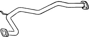 Avgasrör, Mitt, MAZDA 626 III, 626 Coupé III, 626 Hatchback III, 626 Station Wagon III, F201-40-600, F202-40-600, F203-40-600, F263-40-6