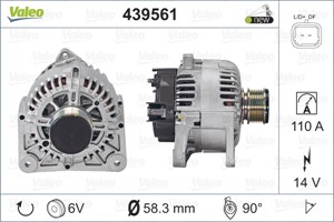 Generator, DACIA,NISSAN,RENAULT, 2310000Q0G, 23100-00Q0G, 2310000Q2C, 23100-00Q2C, 7711368356, 8200386806, 8200667608