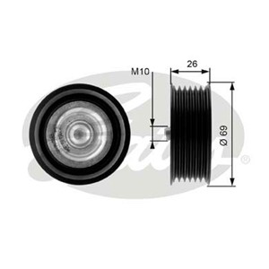 Styrrulle, drivrem, FORD,JAGUAR, 1117009, 1128896, 117009, C2S27005, C2S48896, XS7E19A216BC, XS7E19A216BD