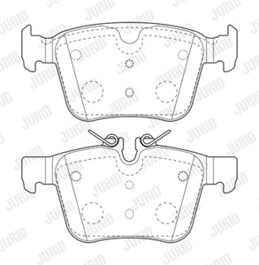 Bromsbeläggsats, Bakaxel, JAGUAR,LAND ROVER,VOLVO, 31445621, 31445622, 31471265, 31471266, 32233035, J9D32M008AB, LR061385, LR090707, LR